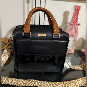 Kate Spade New York Little Kennedy Bow Bridge satchel w/ added crossbody strap